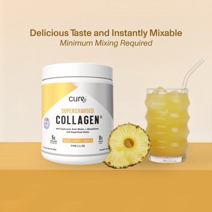 Cure Organics Supercharged Collagen Supplement for Skin, Hair & Nails