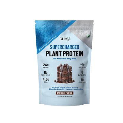 Supercharged Plant Protein - Mocha Fudge Flavour