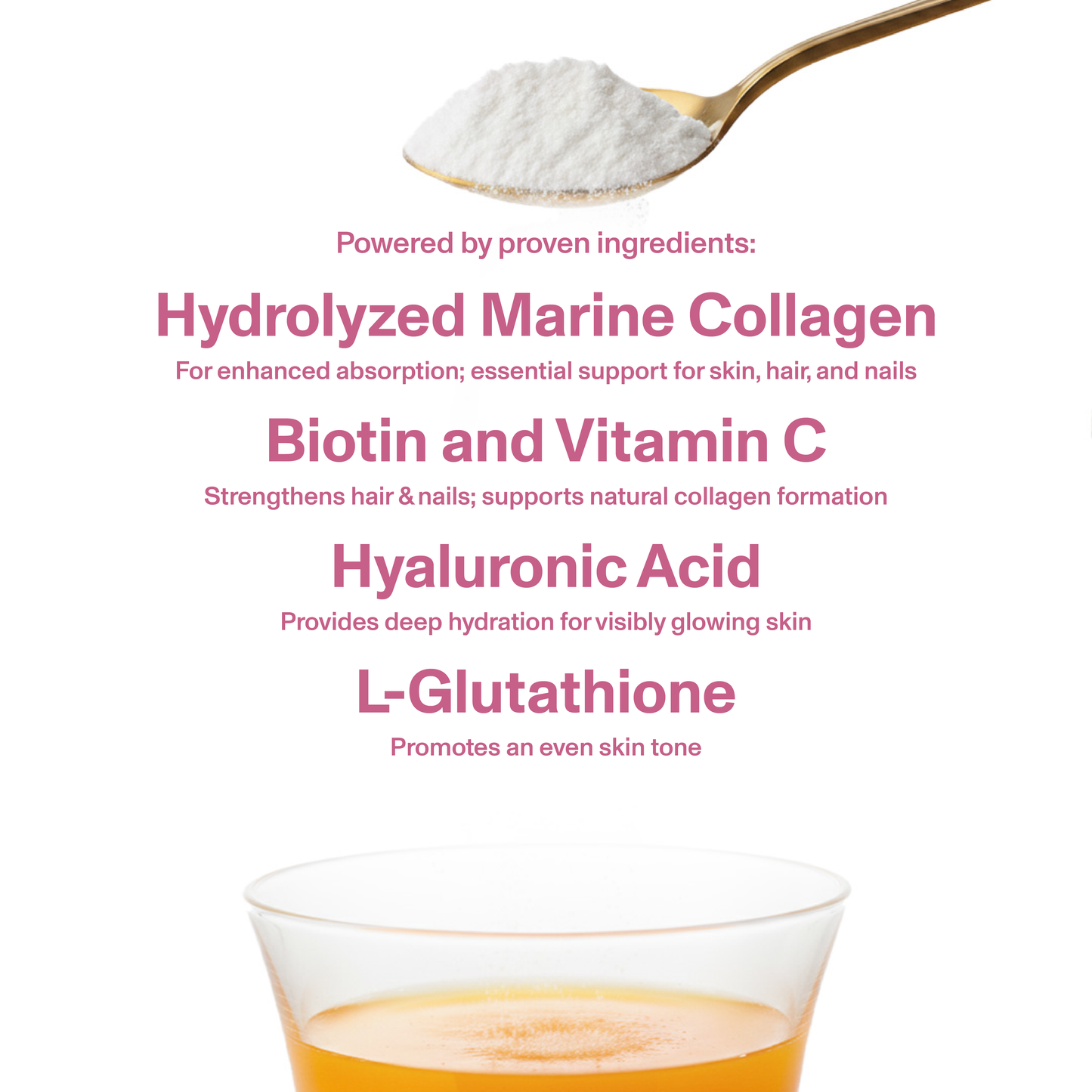 Cure Organics Supercharged Collagen Supplement for Skin, Hair & Nails