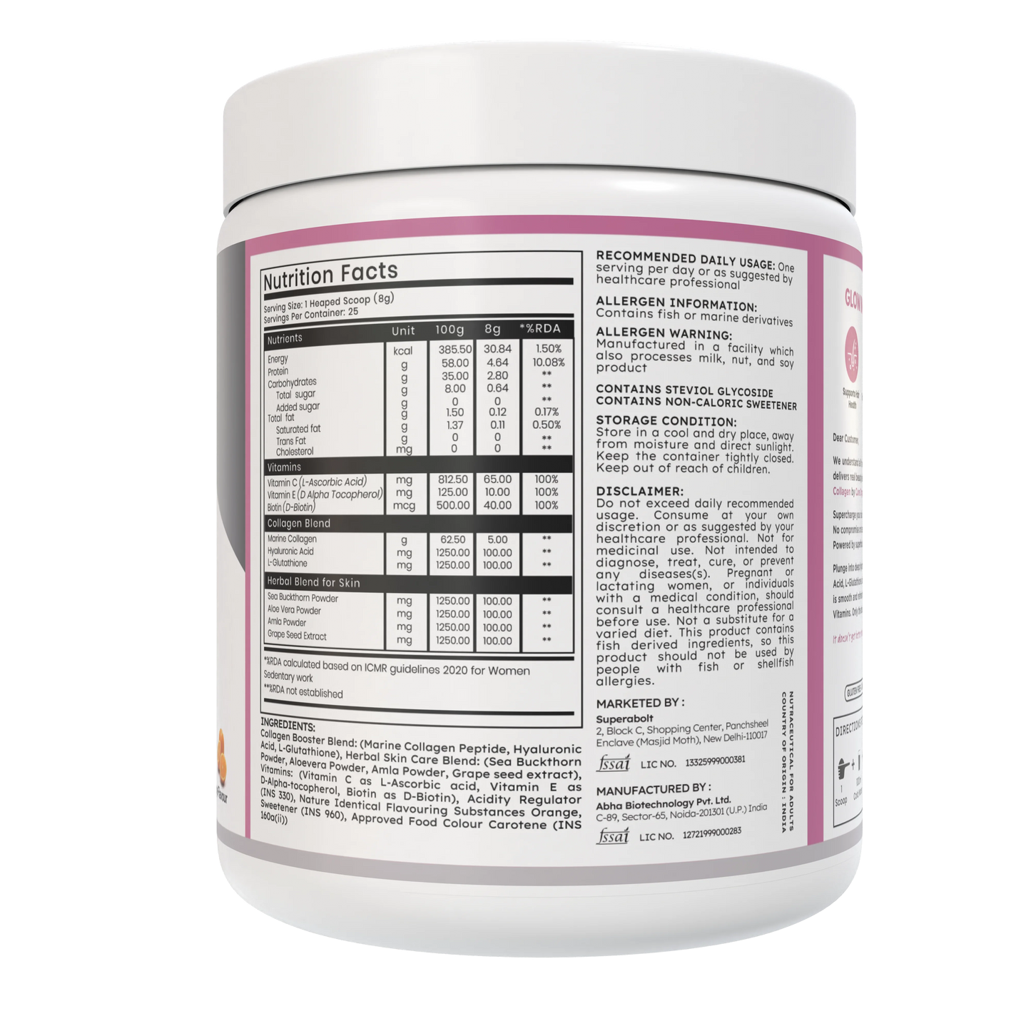 Supercharged Plant Protein and Collagen Orange Combo