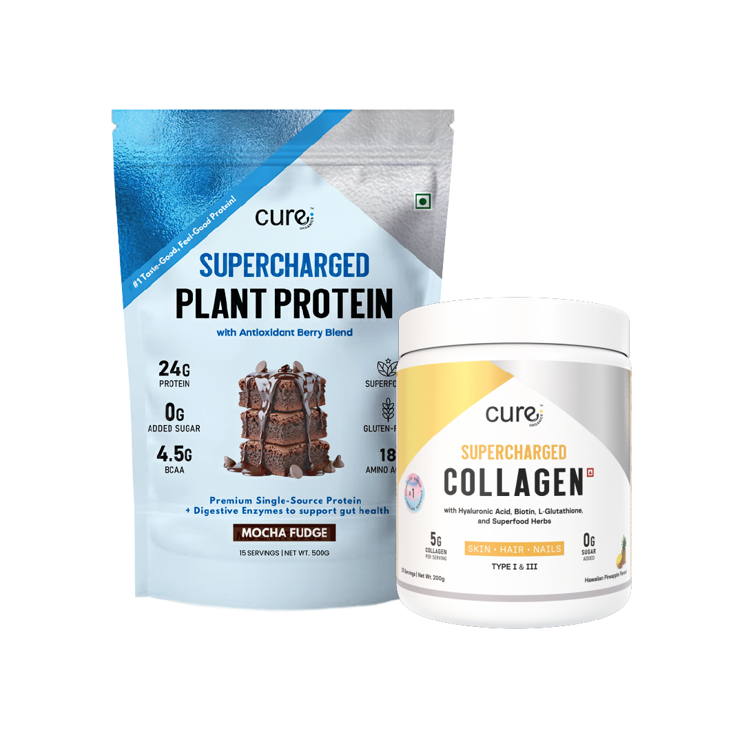 Supercharged Plant Protein and Supercharged Collagen Hawaiian Pineapple Combo
