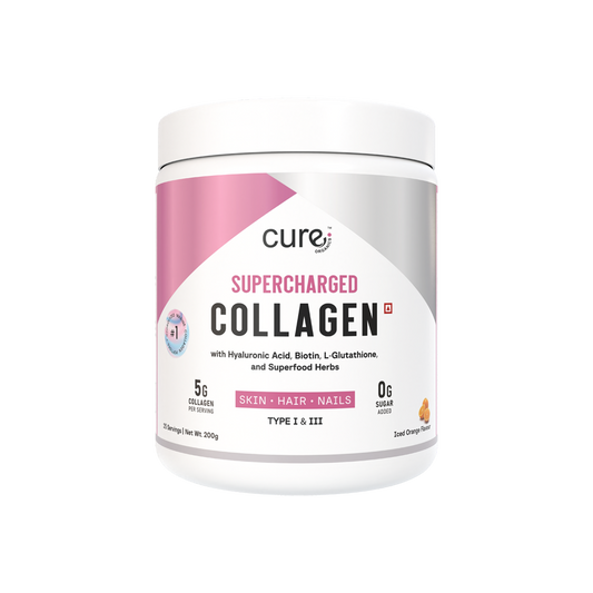 Cure Organics Supercharged Collagen Supplement for Skin, Hair & Nails