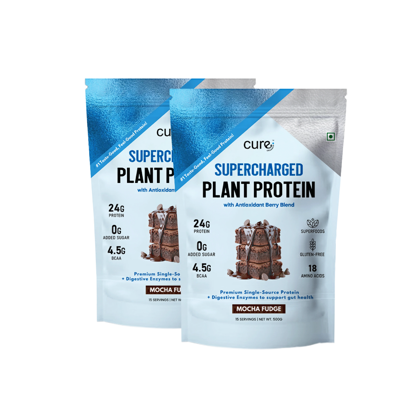 Supercharged Plant Protein- Pack of 2 (1kg)