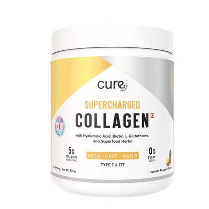 Cure Organics Supercharged Collagen Supplement for Skin, Hair & Nails