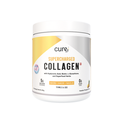 Cure Organics Supercharged Collagen Supplement for Skin, Hair & Nails